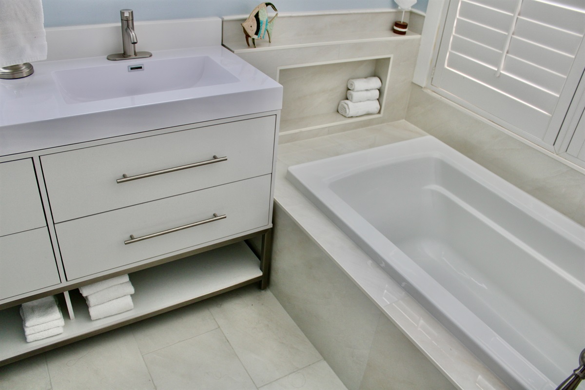 Primary Bathroom with large soaking tub