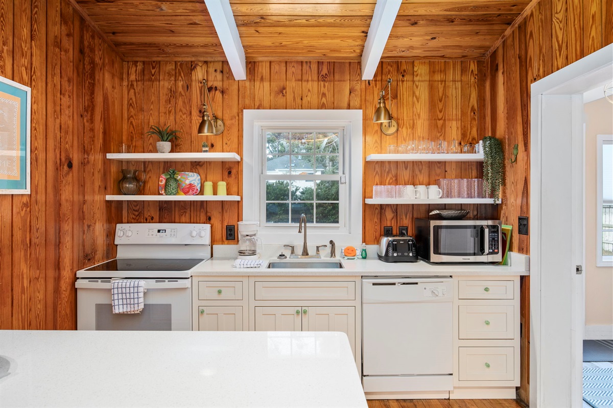 Kitchen - remodeled and pool view