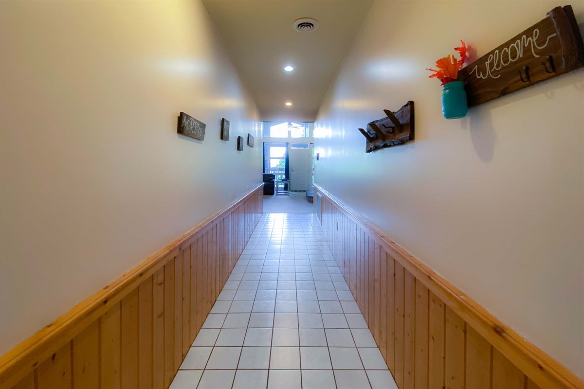 Upper Level entryway with its own parking area and step free entry!