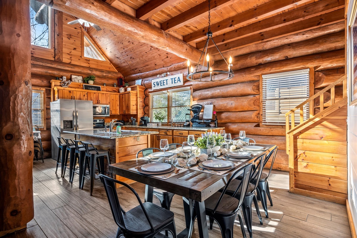 Enjoy lots of natural sunlight while relaxing in the cabin