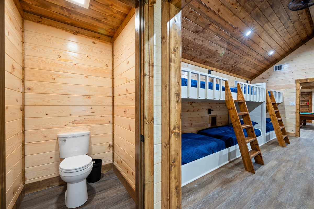 This additional half bath provides extra convenience for guests, especially during busy mornings when everyone is getting ready.