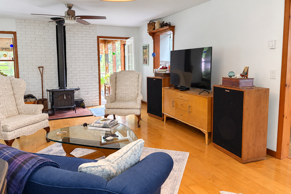 Living room with TV.