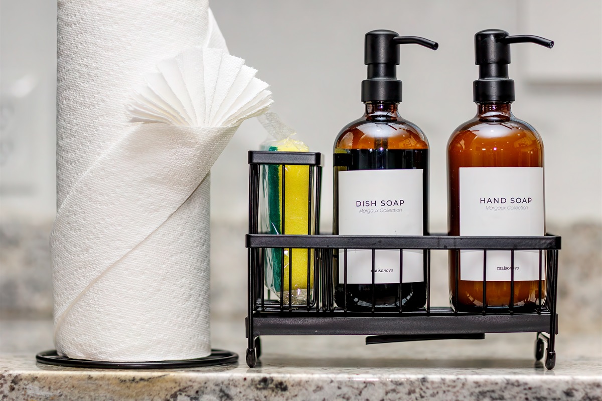 Clean-up made easy&mdash;soap and a wrapped sponge ready to use