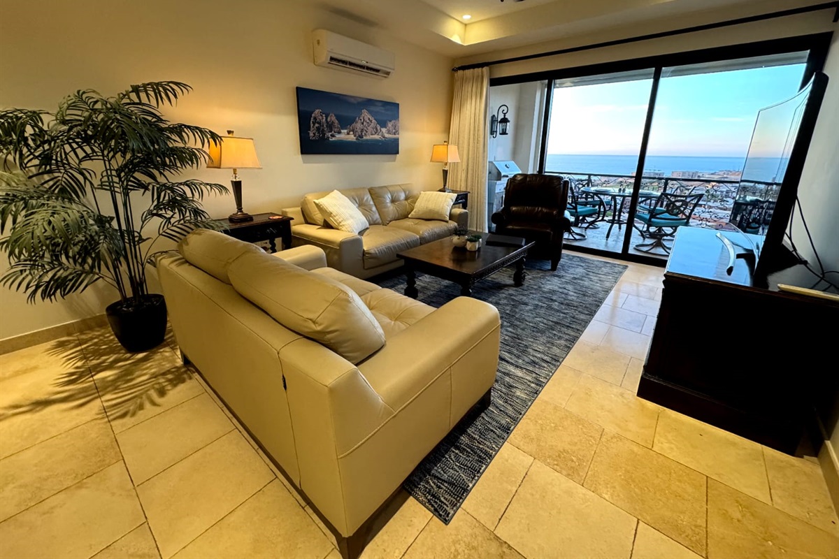 Living room and view
