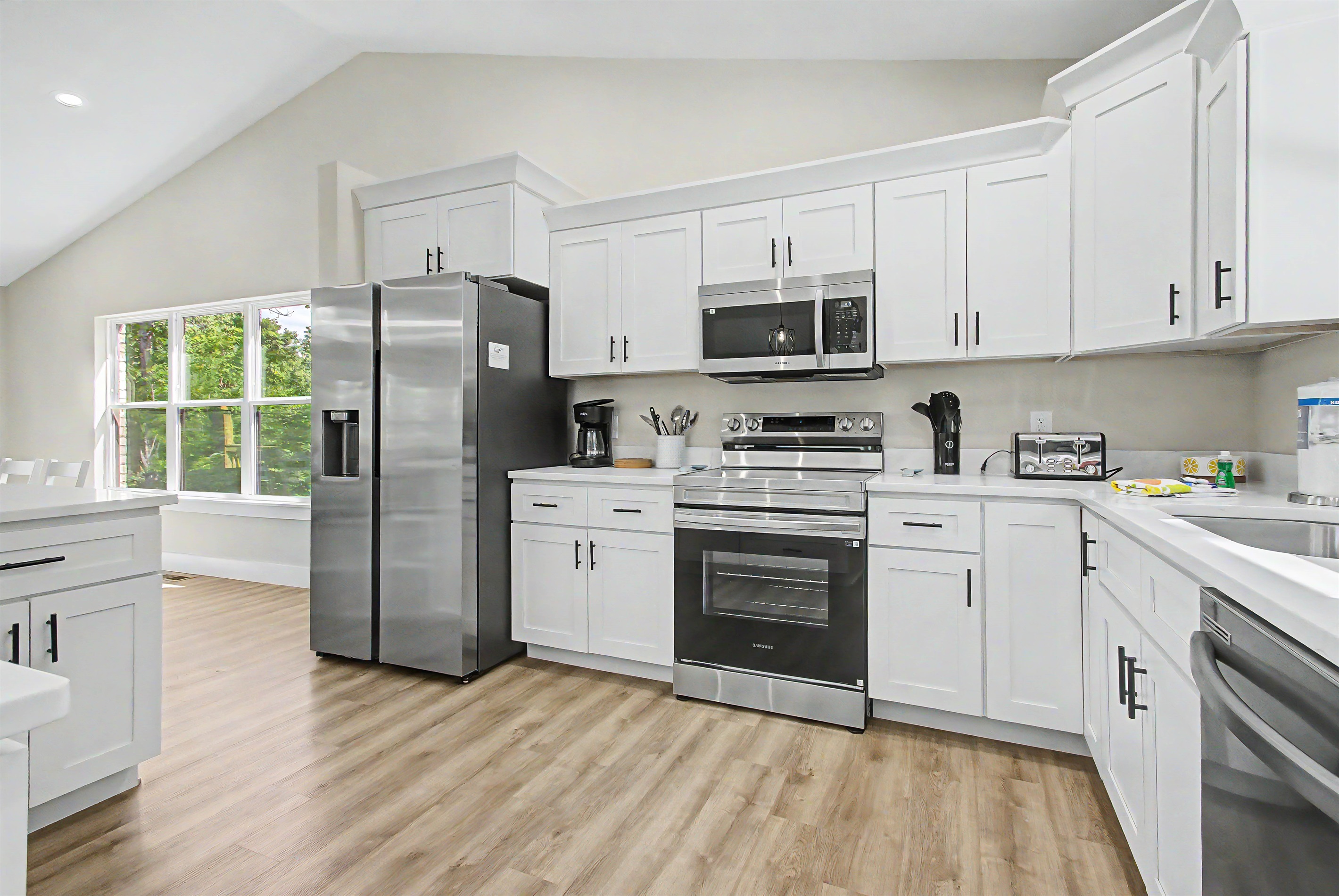 large stocked kitchen