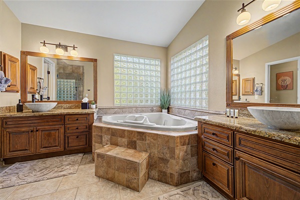 Ensuite Bathroom with 2 vanities