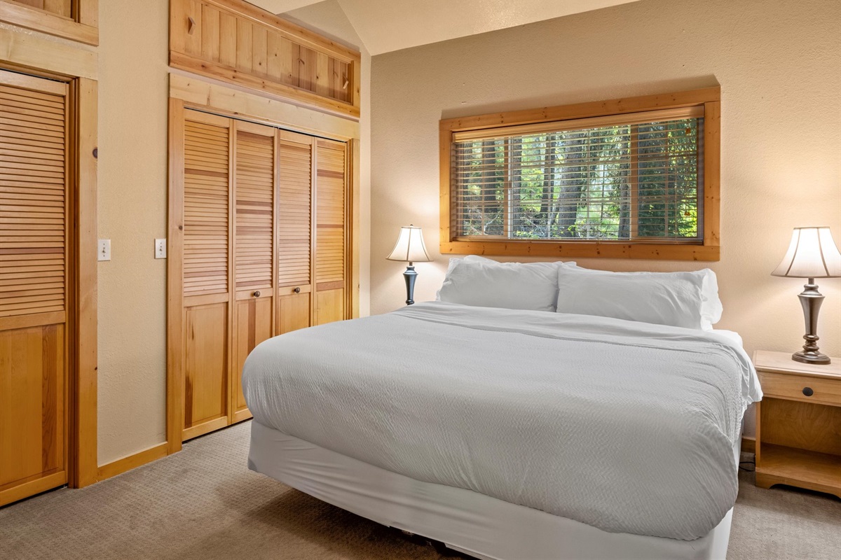 Third king bedroom — McCall lakefront vacation home sleeps 10 guests