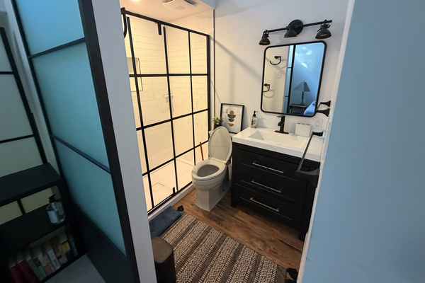 Master bedroom ensuite bathroom interior