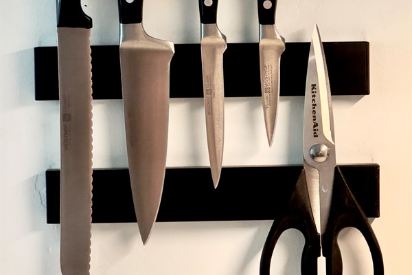 Chef knives - kept sharp! We actually sharpen these every few weeks 😁