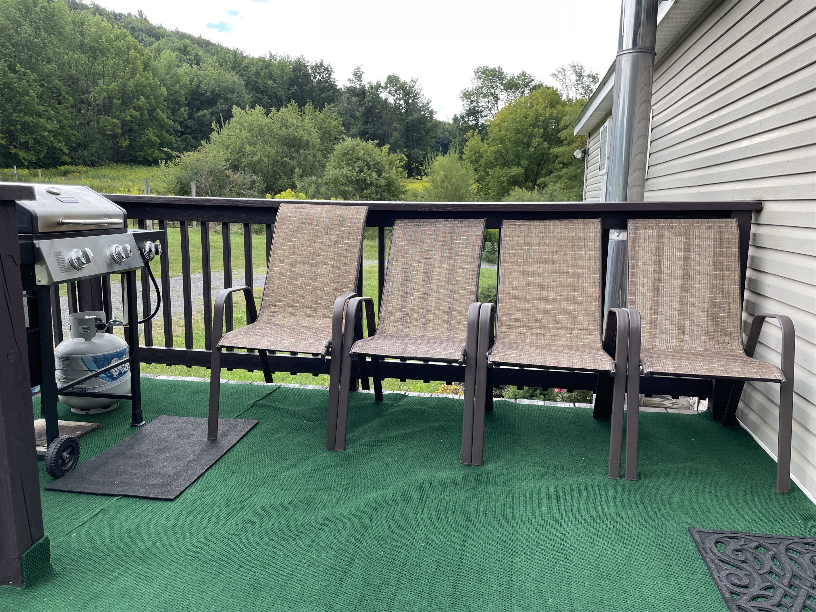 Rear deck with outside dining
