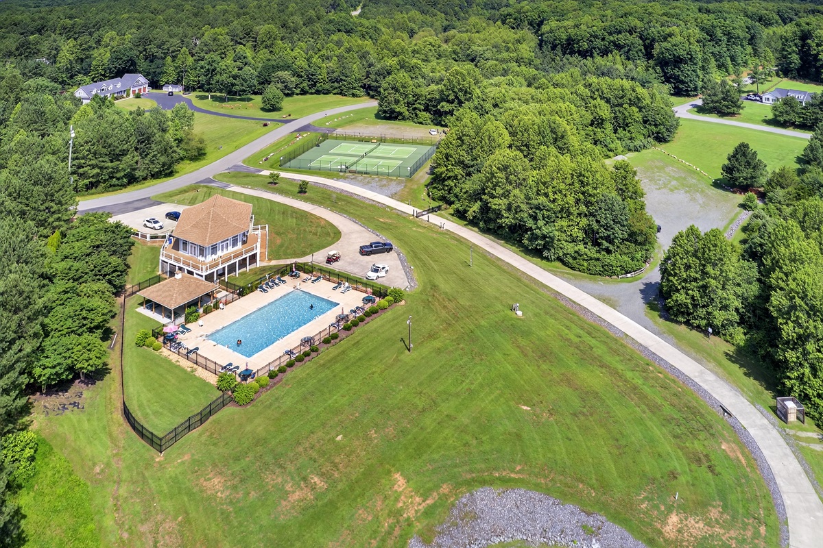 Enjoy a relaxing swim in the community’s saltwater pool, then head to the nearby court for a round of tennis, pickleball, or basketball.