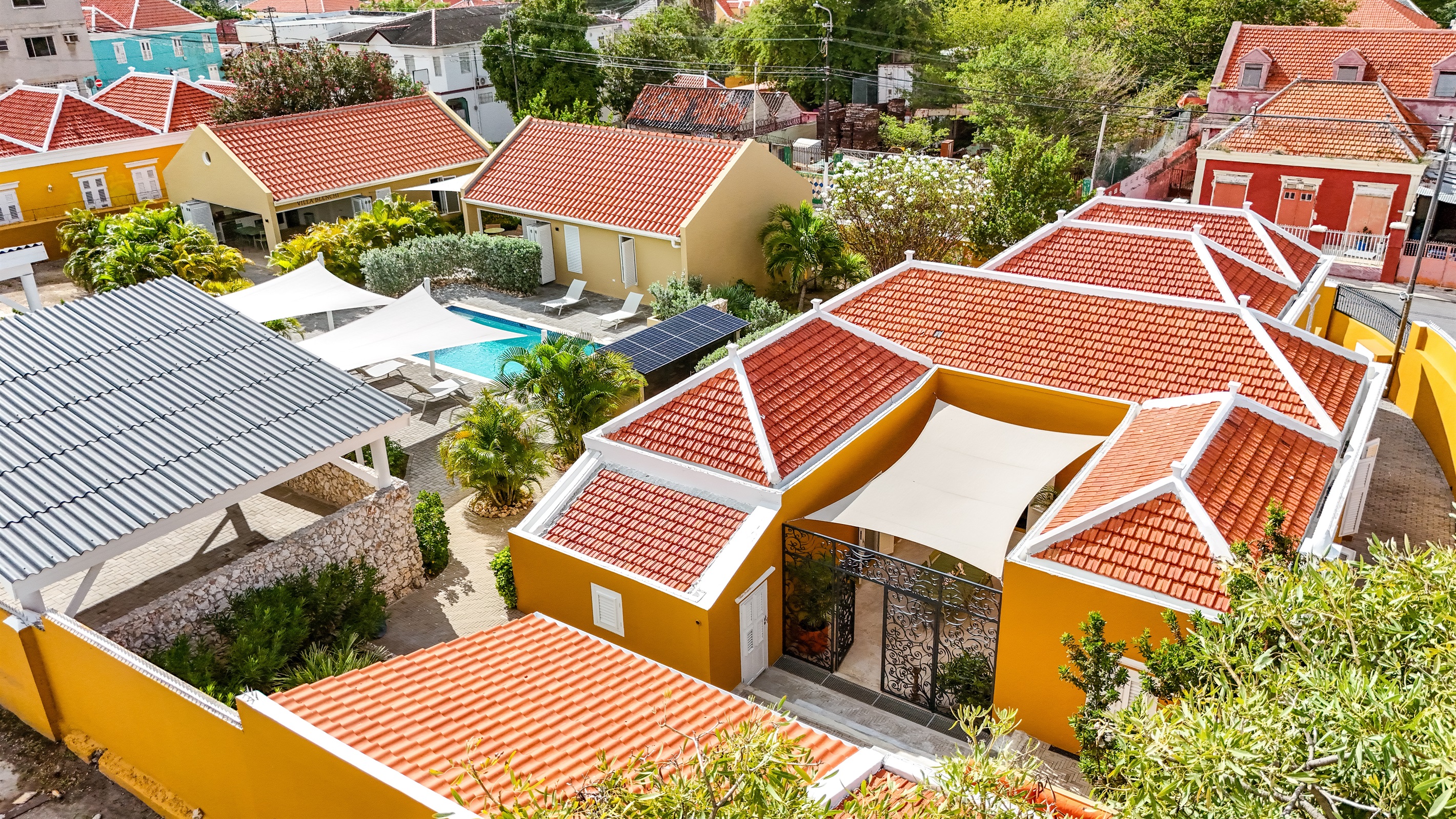 Heritage City Villa – Aerial view of the rear