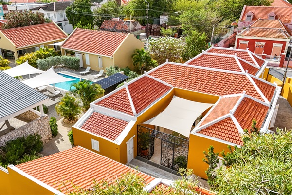 Heritage City Villa – Aerial view of the rear