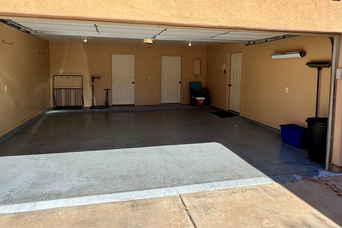2-Car Garage with Bike Repair Stand