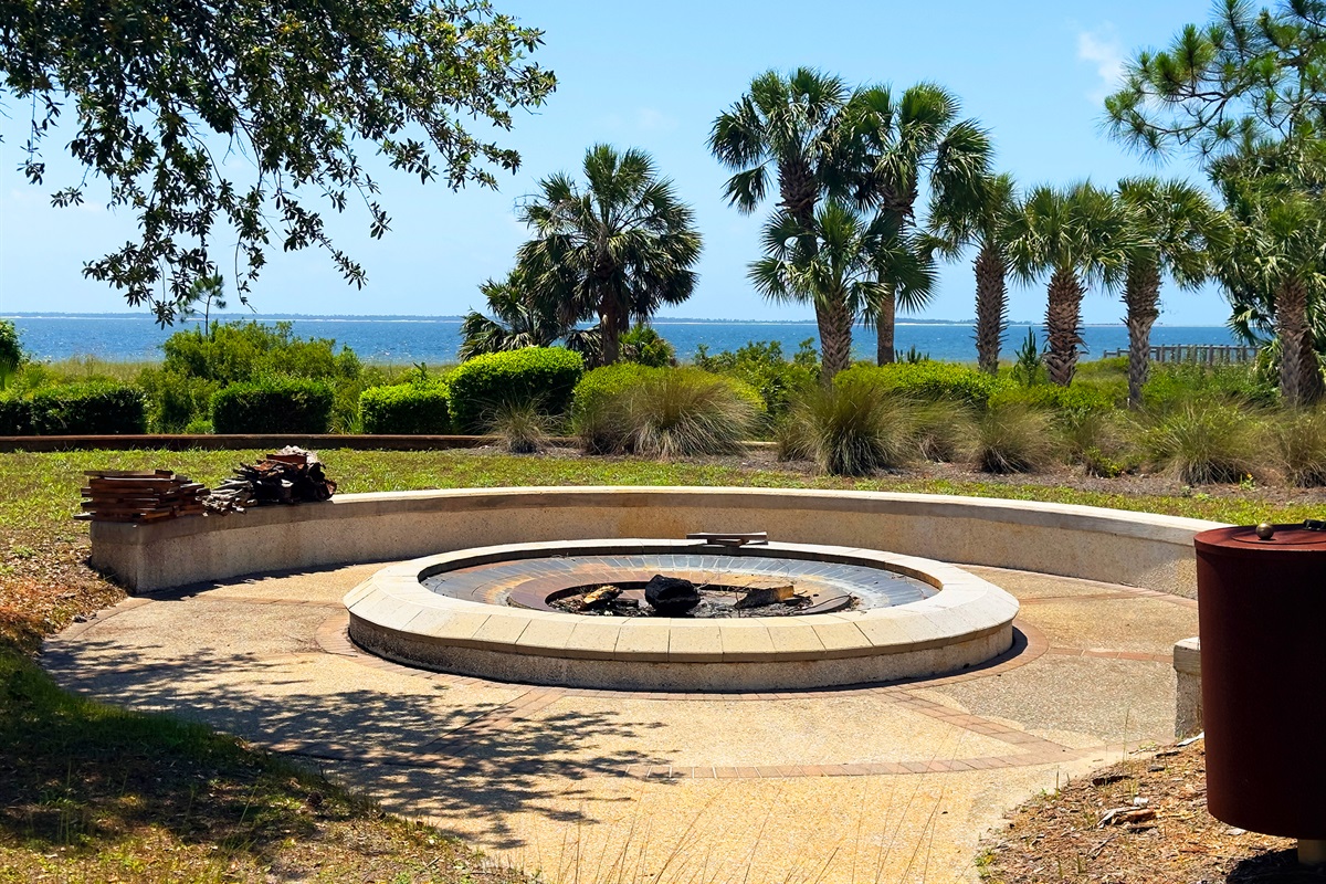 Gather around the community firepit and unwind with cozy nights and good conversation.