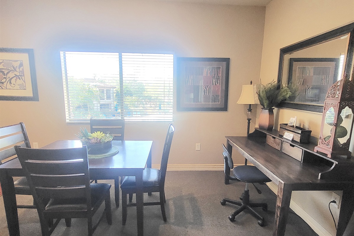 Dining table and desk