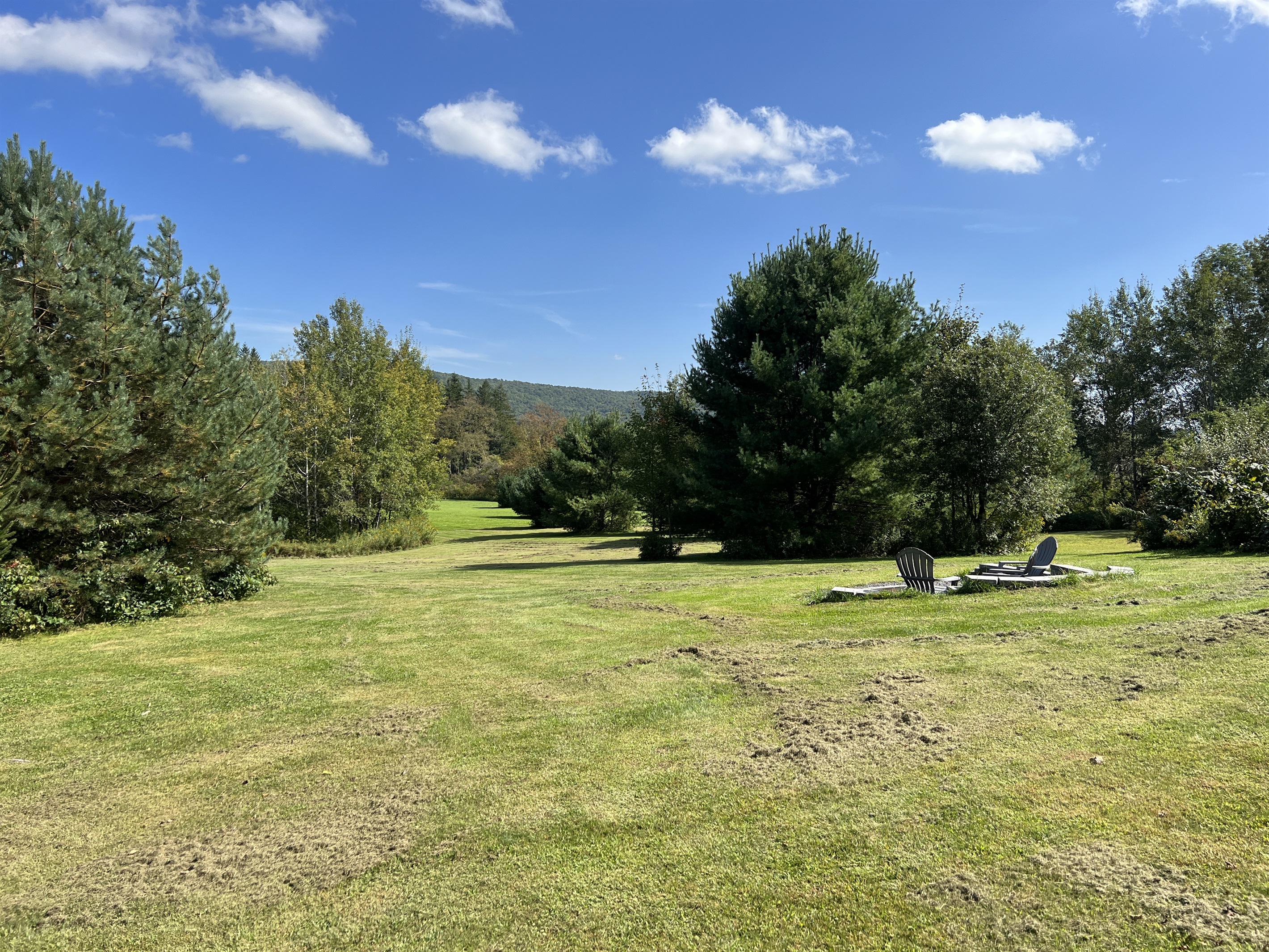 Backyard overlooking rolling hills