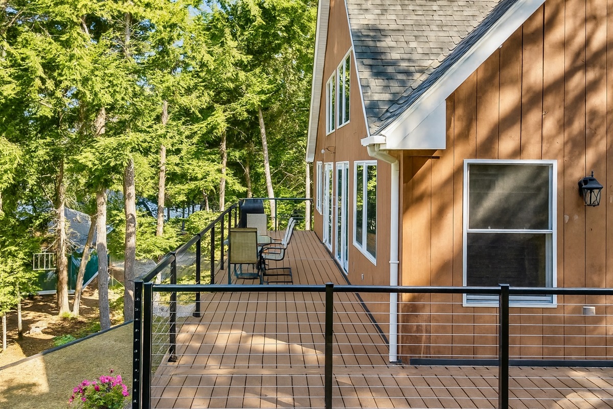 Deck with Grill and seating area