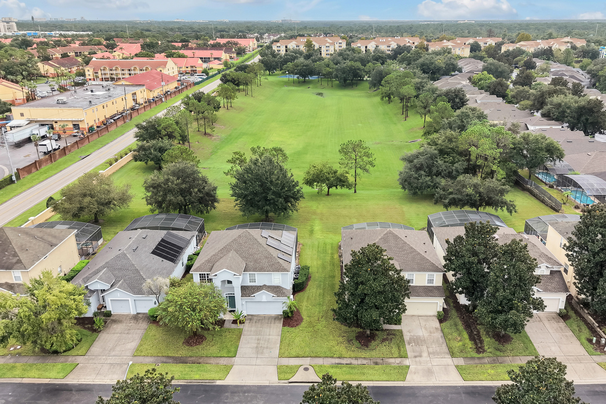 Aerial view of home