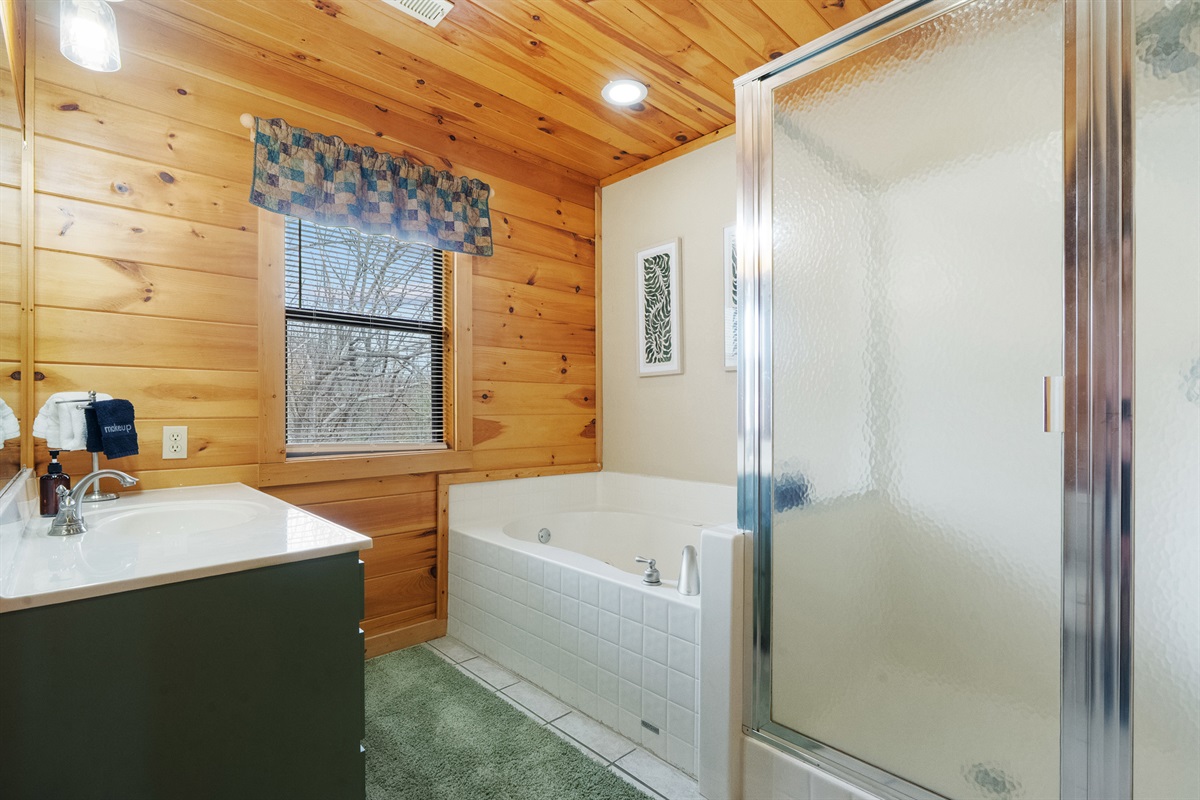 A private space to unwind—clean, comfortable, and thoughtfully designed.