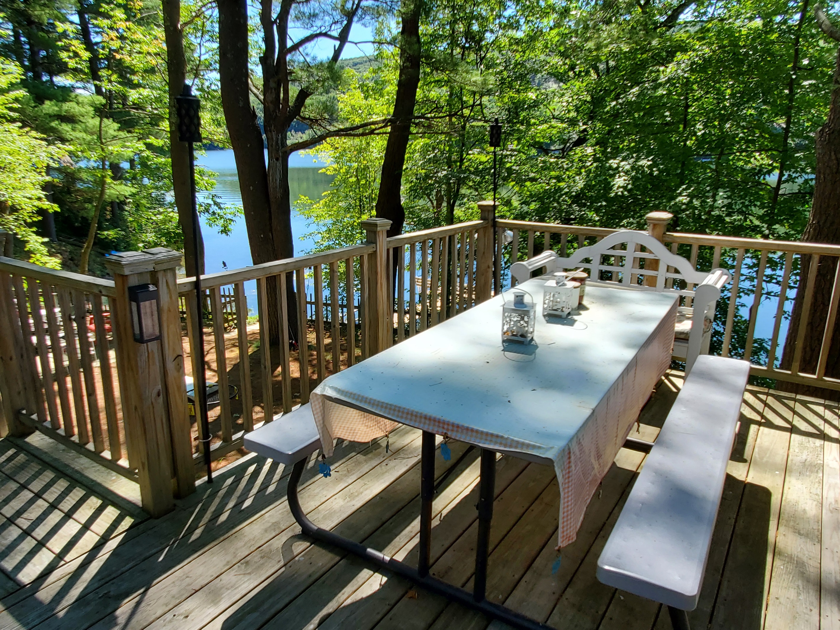 Deck with picnic area