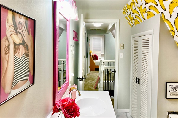 Main level bathroom with soaking tub 