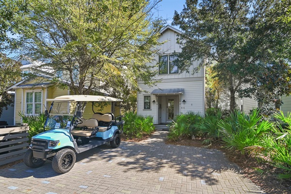 Exterior with 6 Seater Golf Cart