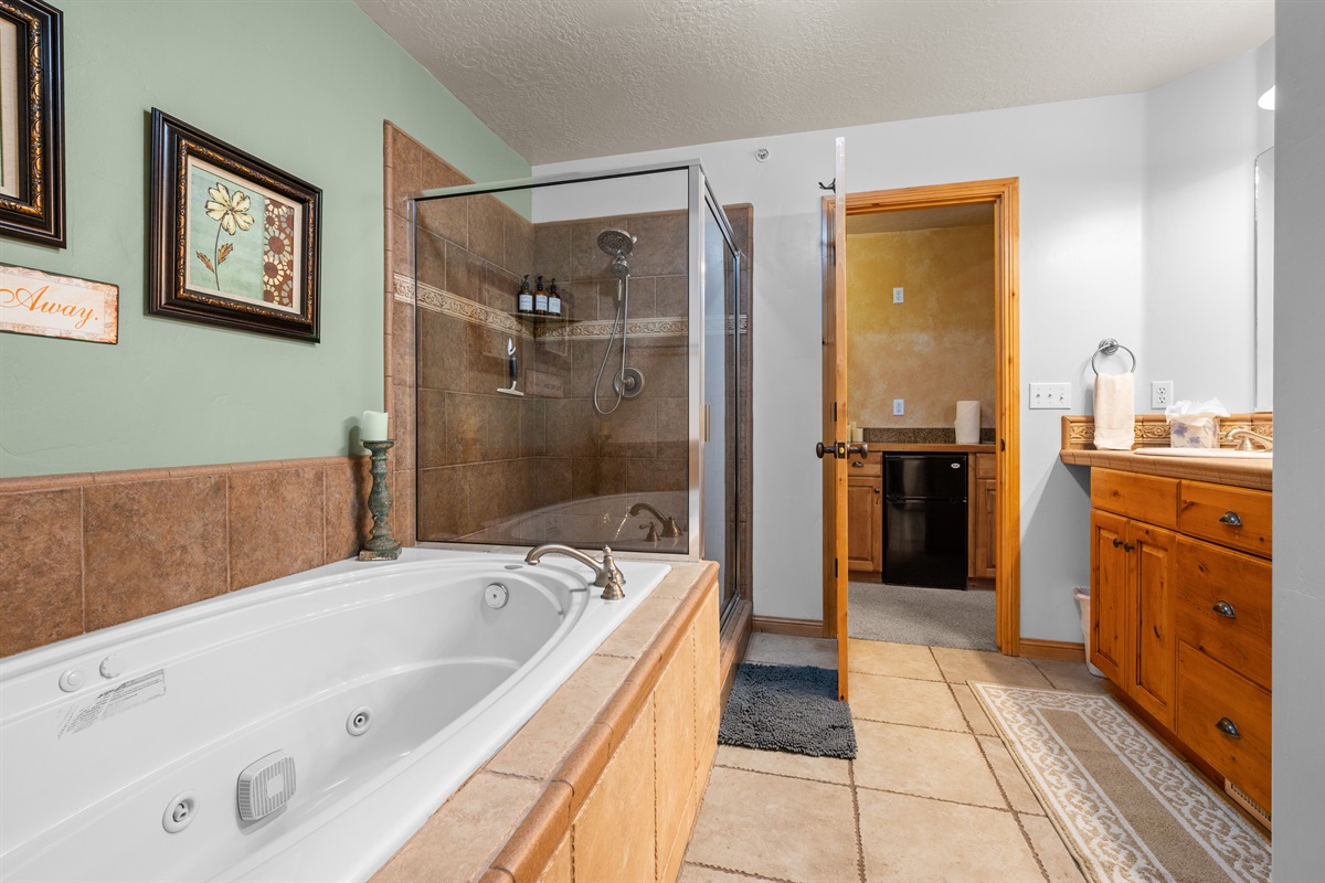 Indulge in a calming bath experience that feels like your own private spa.