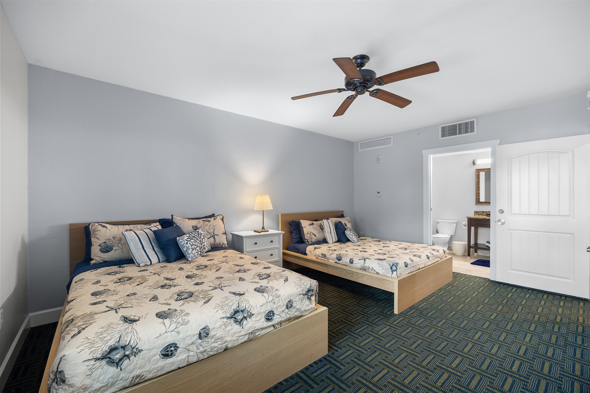 Guest bedroom, sleeps 4, ensuite bath