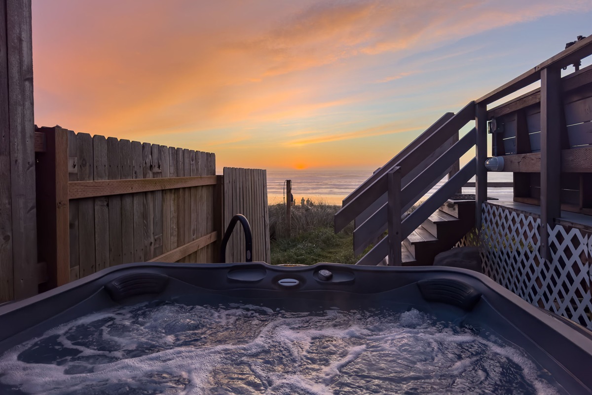 Create unforgettable memories with loved ones in our enchanting outdoor jacuzzi haven.