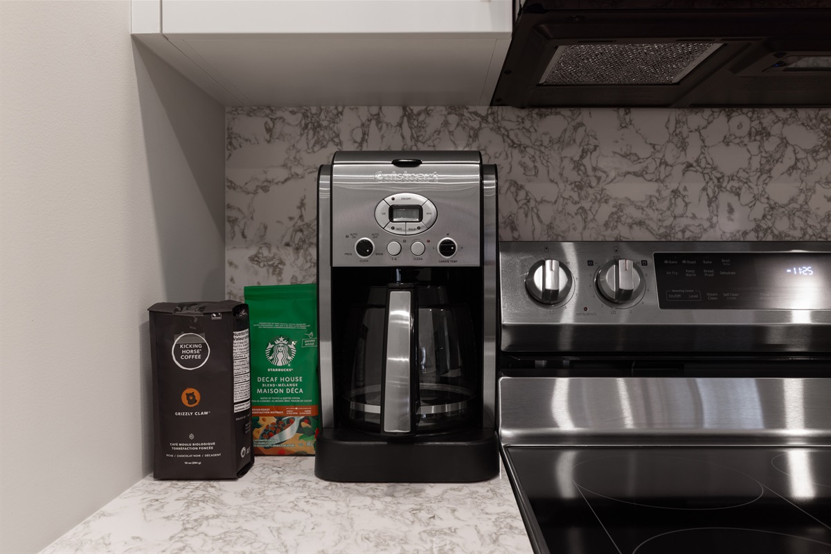 Regular / decaf coffee and teas provided for your convenience.