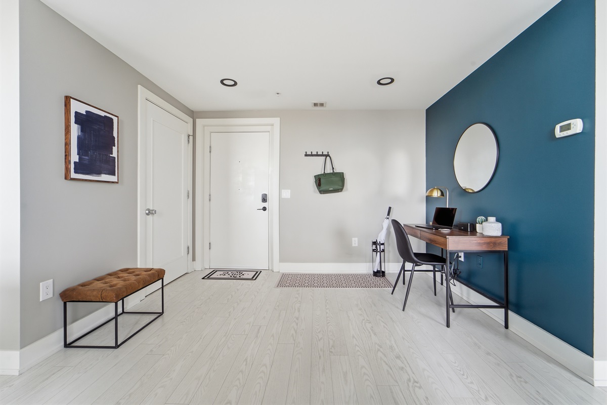 Step free and wide front door access to The Skyline Lounge. With plenty of space to drop your bags.