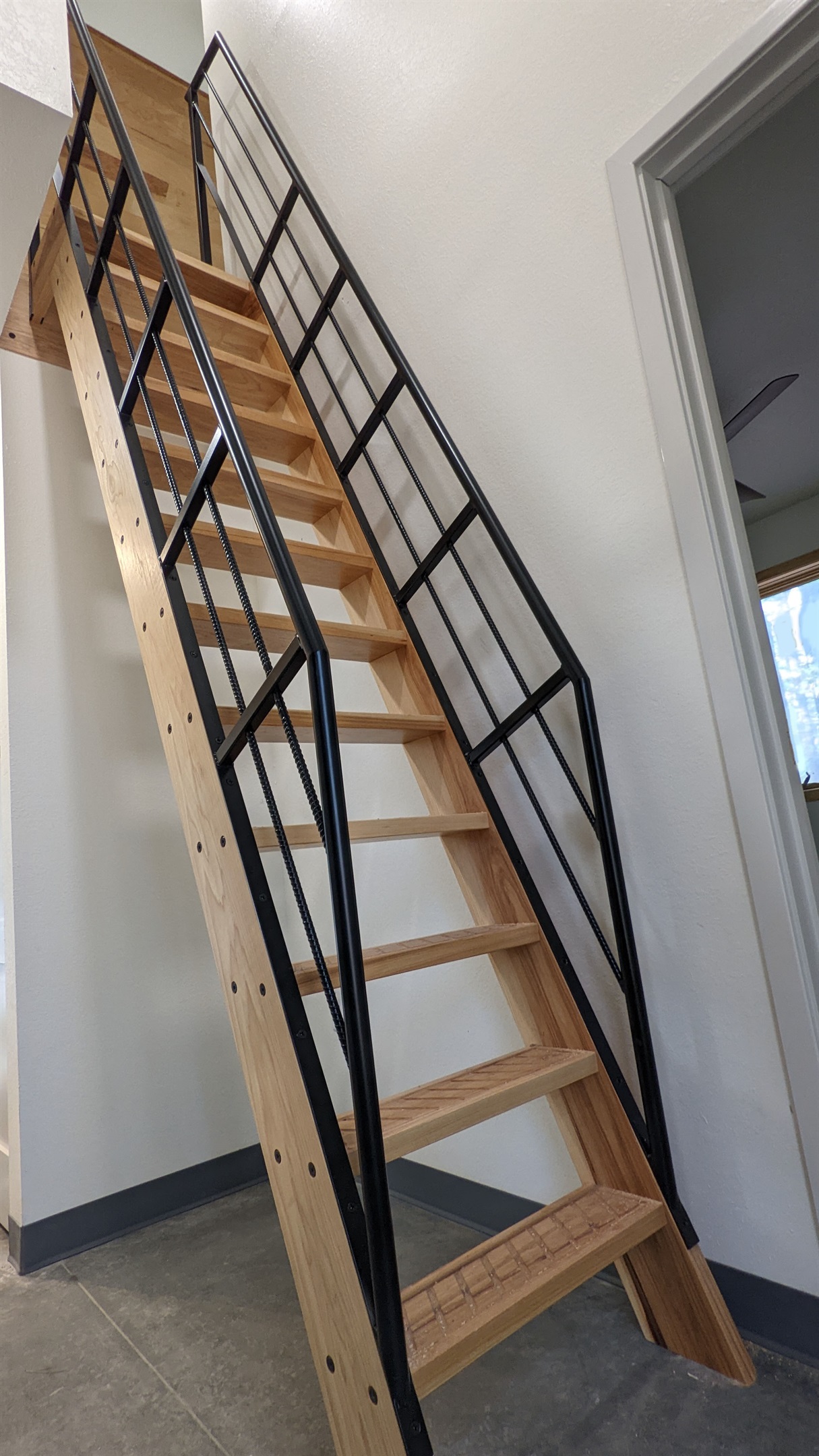 ships ladder to 2nd floor loft