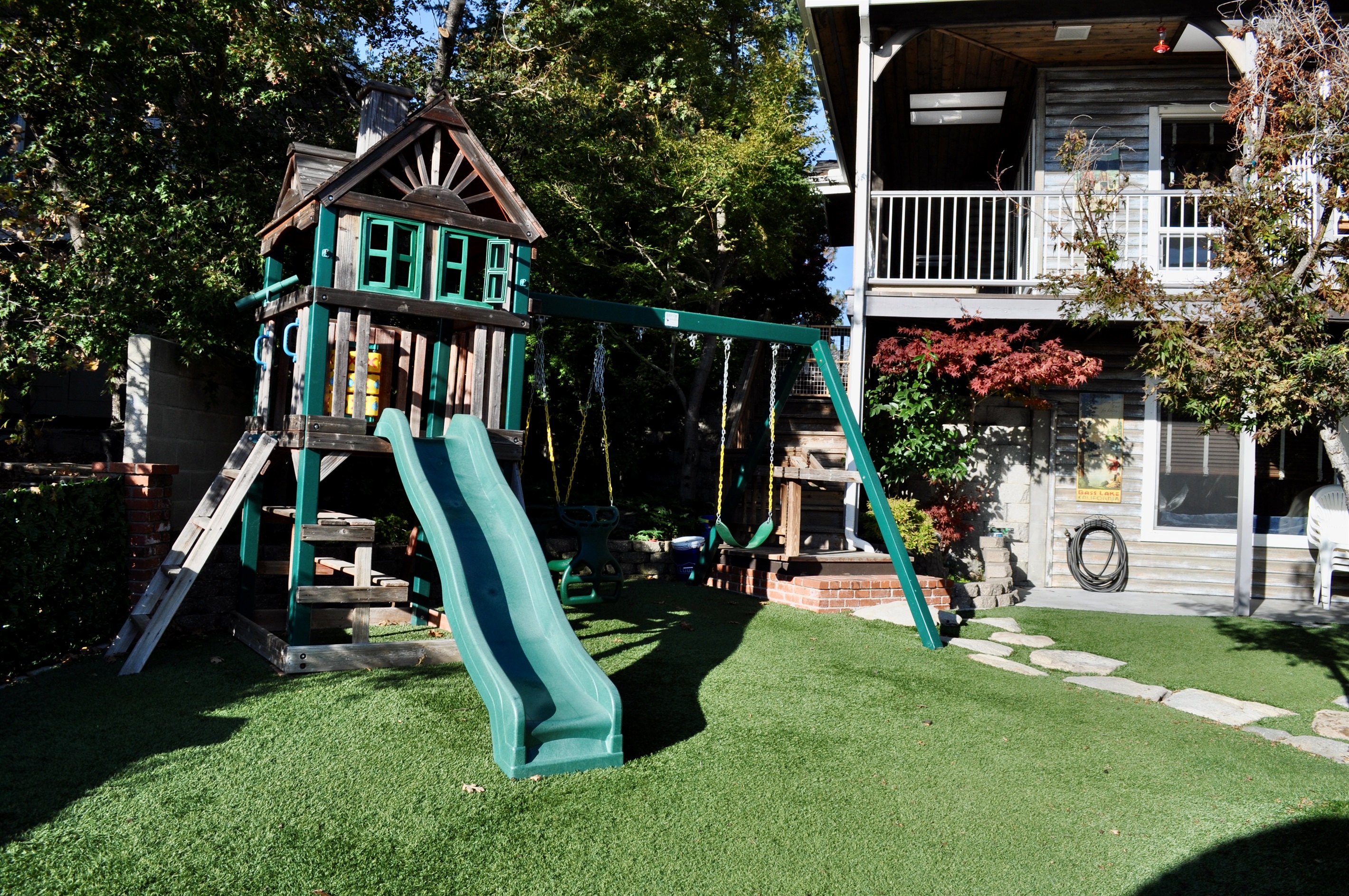 View of swing-set
