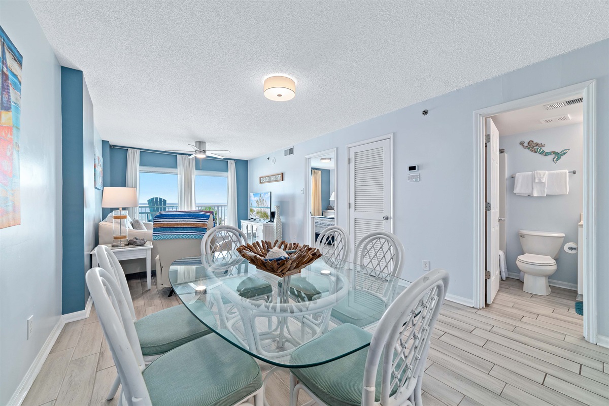 Gather and create memories in this beautifully appointed dining area.