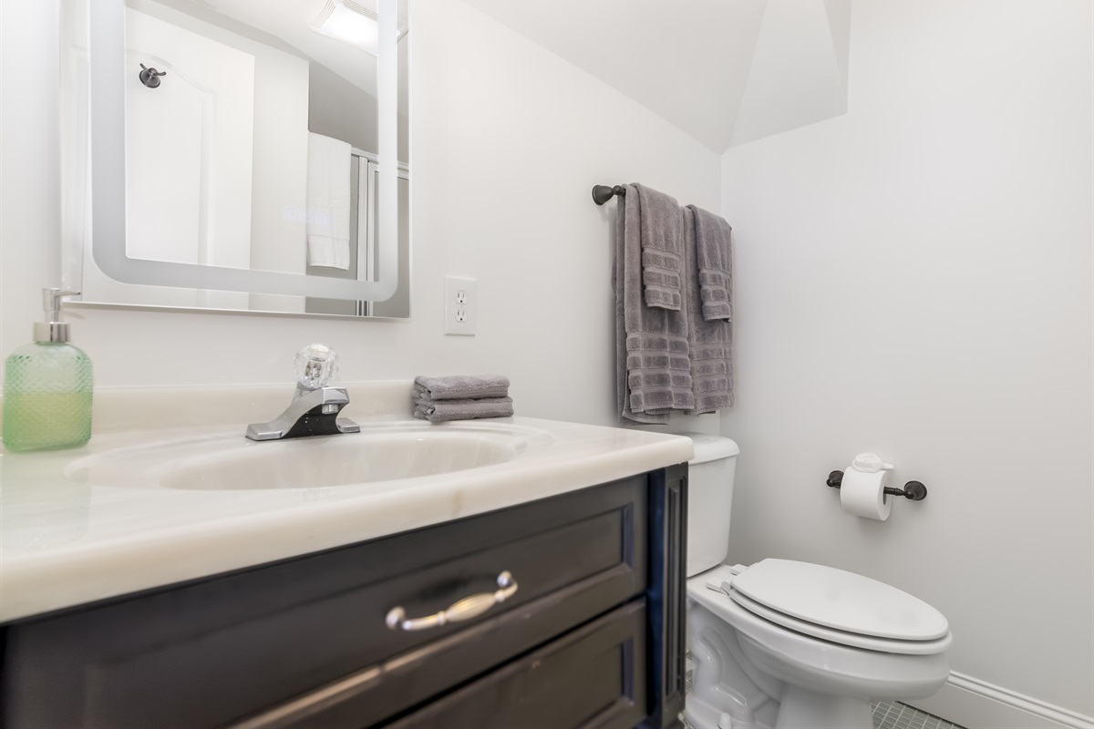 Ensuite bathroom in basement 