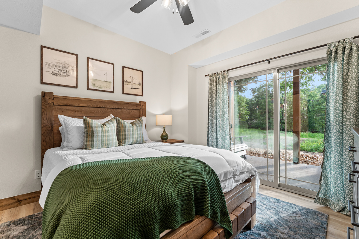 Downstairs there are two queen suite bedrooms with their own private ensuite bathrooms and walkouts to the patio. 