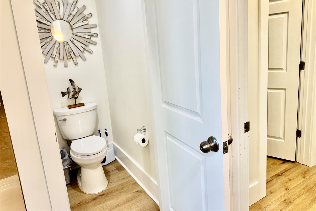Private water closet in the master bathroom.