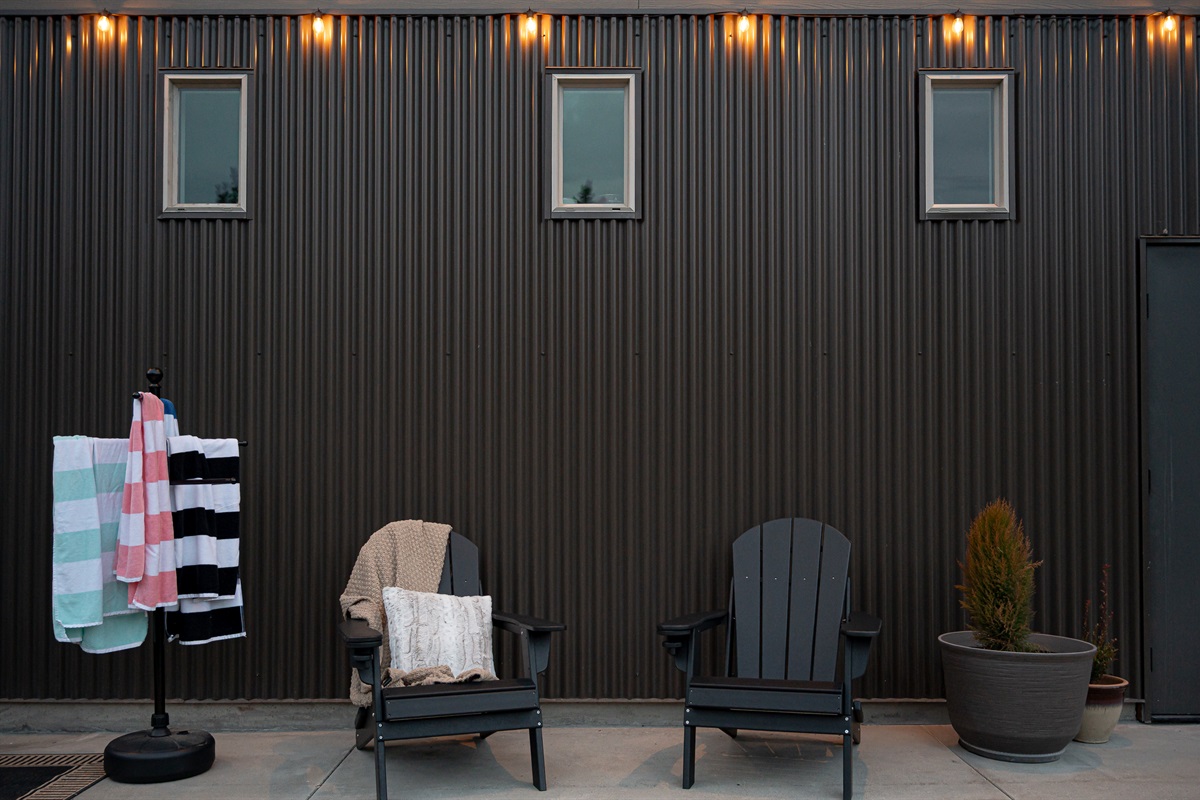 Additional outdoor seating to soak up the views