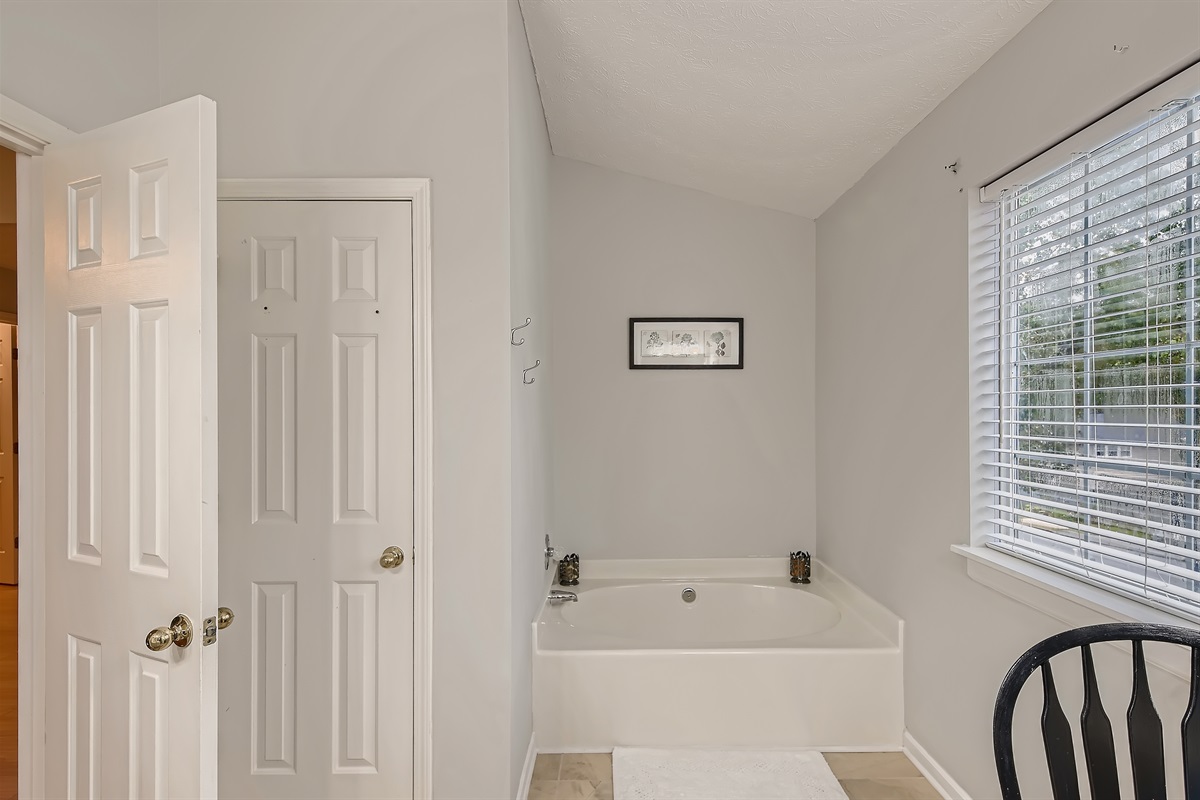 Garden Tub in Master Bath