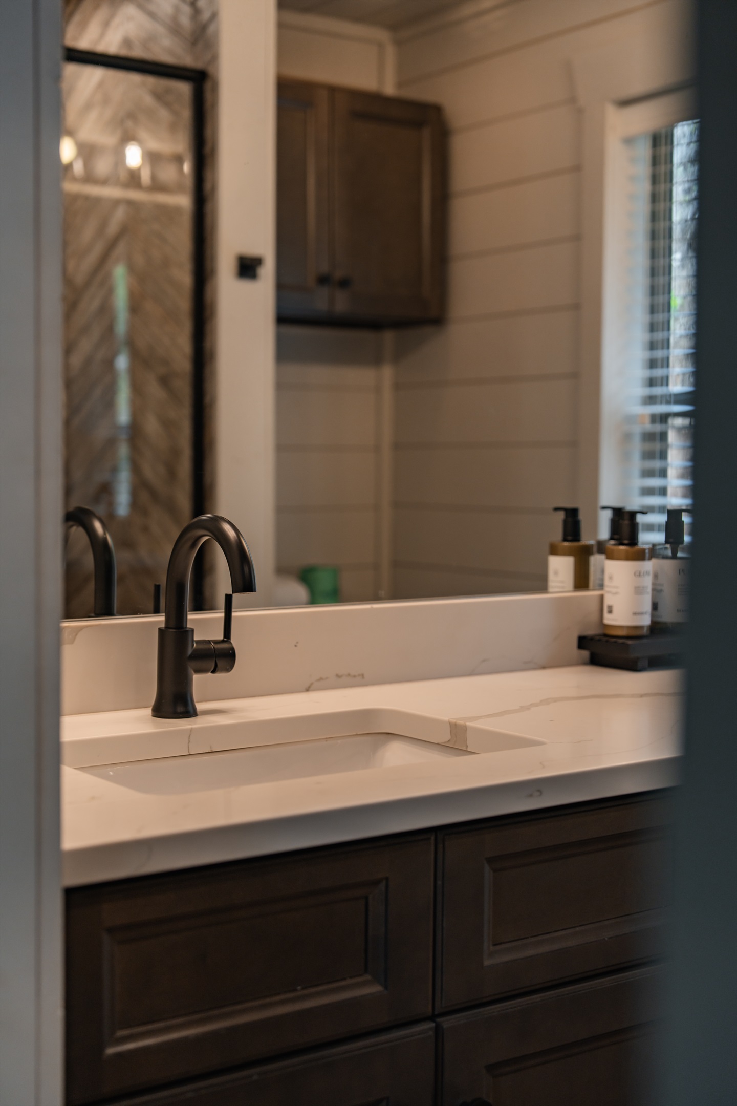 Soaps and lotions provided.