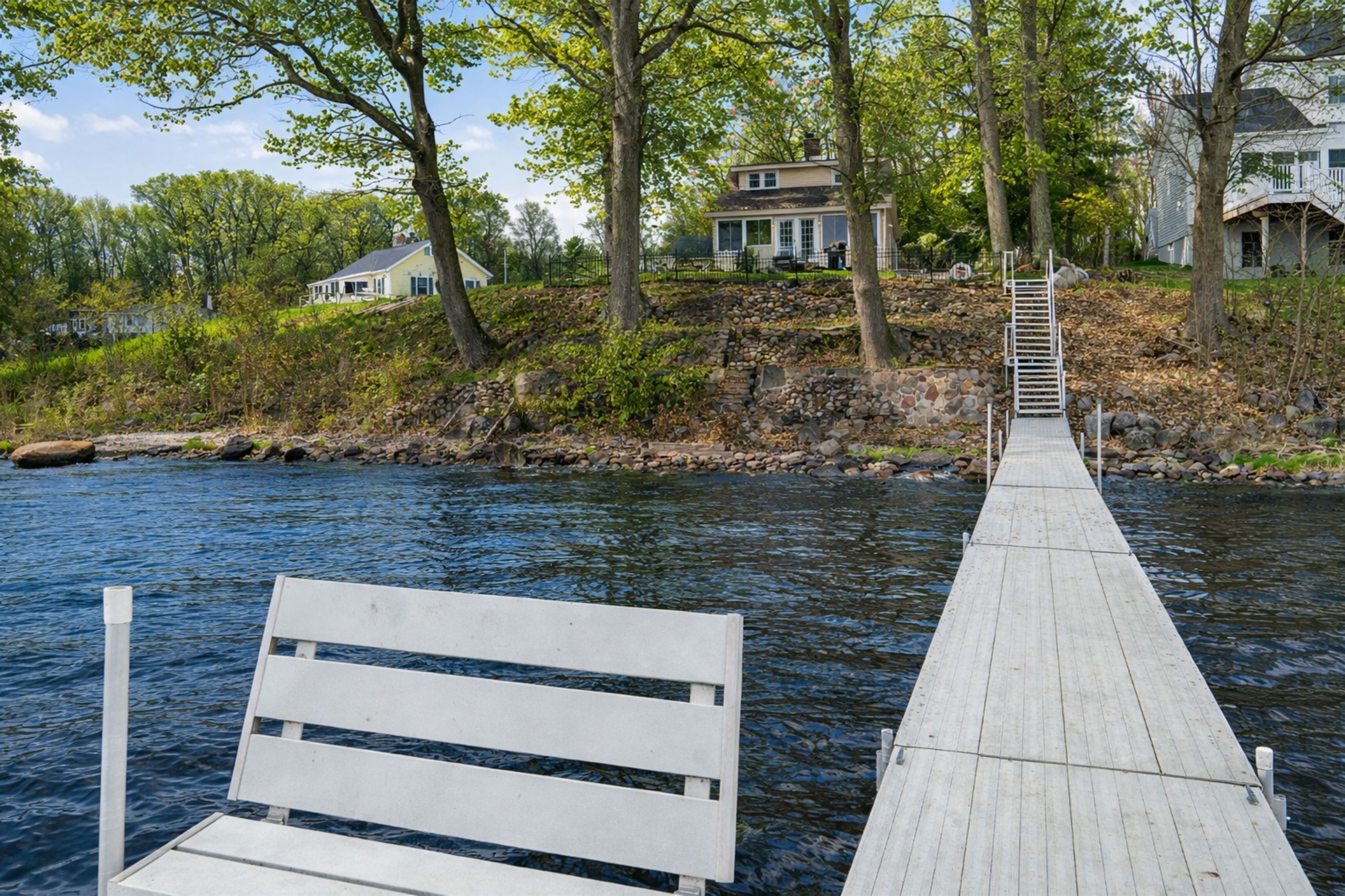 Take in the expansive lake views from the dock, perfect for fishing, swimming, or simply relaxing by the water.