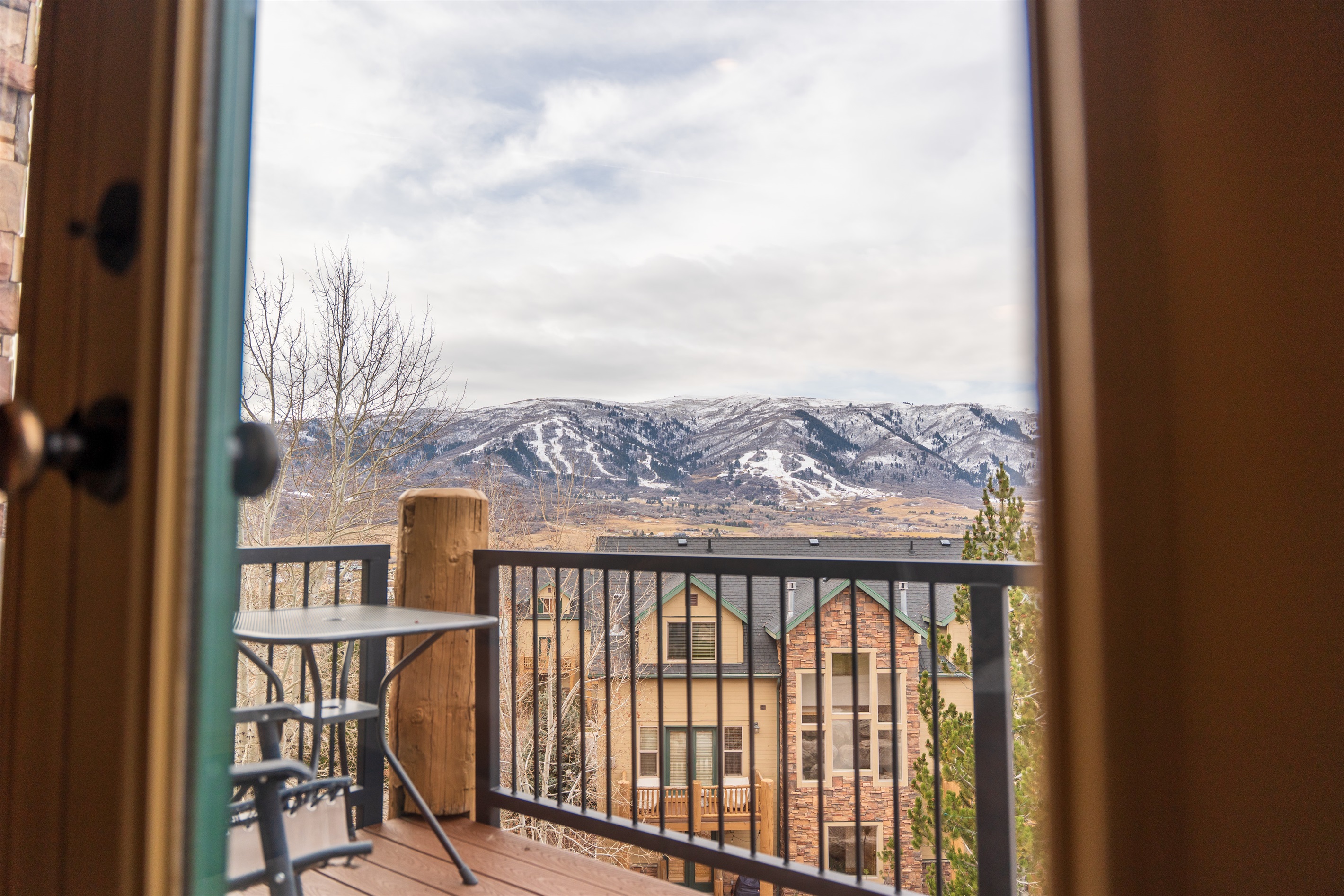 Relax on the private deck!