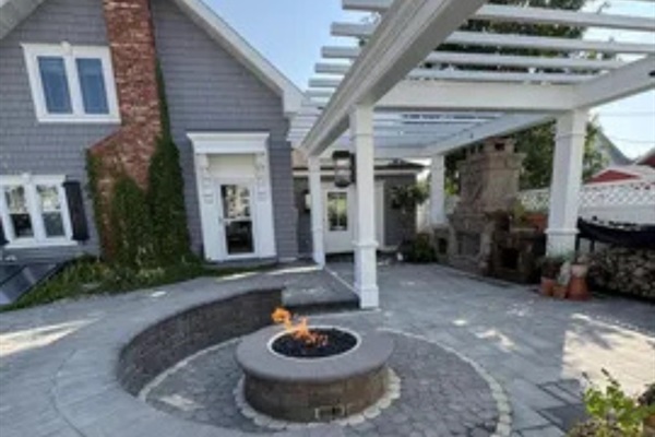 You’ll love having this outdoor area for slow mornings or cozy evenings outside.