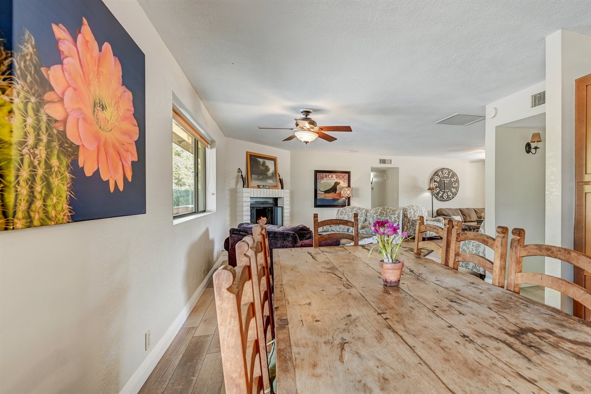 Dining Table Opens ot Main Living Area