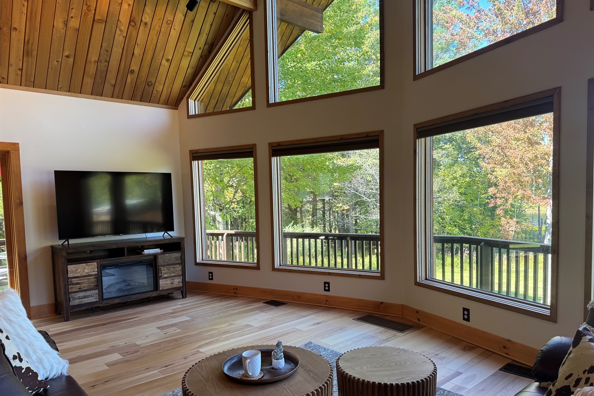 Cozy Great room with views and SmartTV