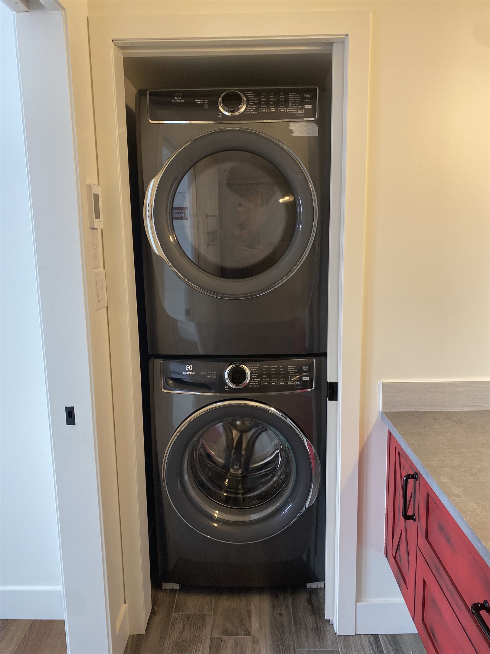 Laundry area off Lower Level Bathroom