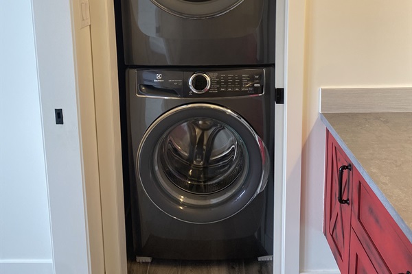 Laundry area off Lower Level Bathroom