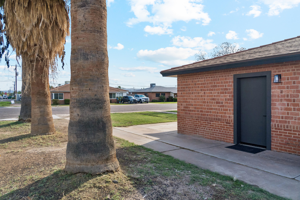 view of your private entrance along 26th Street.