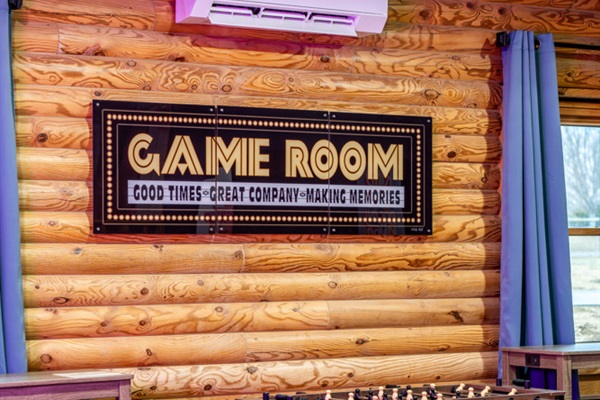 A dedicated game room space where everyone can relax, play, and enjoy.